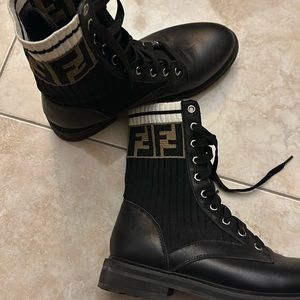 Fendi combat boots